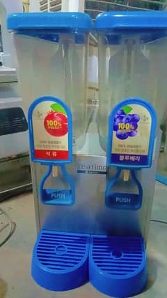 water juice milk dispenser and ice crusher