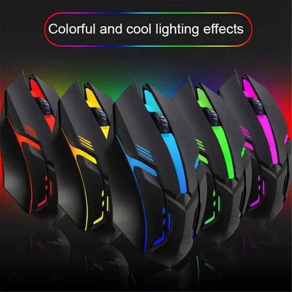 RGB Gamming Mouse /7 Light High Colour -With 7 Led Light (Wired Mouse) 1