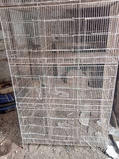 Cage Pinjra 12 portion for Parrots finches Dove small birds