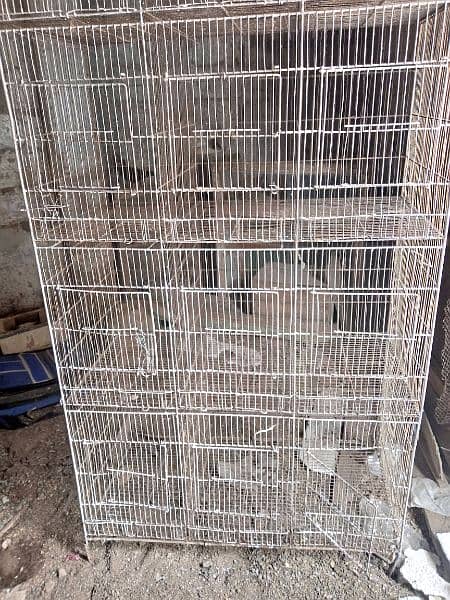 Cage 12 portion for Parrots finches Dove small birds 0