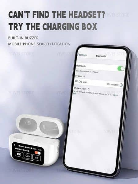 Airpods Pro 2 5th Generation ANC with Scree Display 2024 latest Model 5
