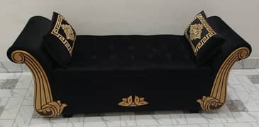 Stylish Black Deewan Sofa With Storage Box