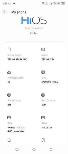 tecno spark 10c 0