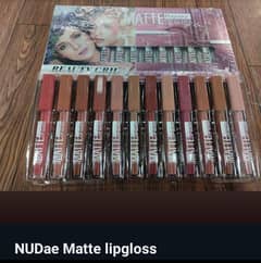 NUDae Matte Lipglose set, 12 pcs set
