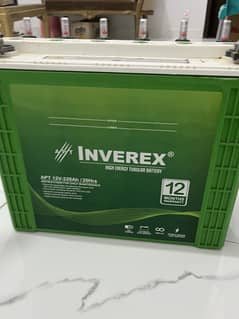 Inverex Tubular battery 12V just like brand new