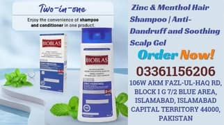 bioblas shampoo hair care fall growth  Herbal anti dandruff 2 in 1