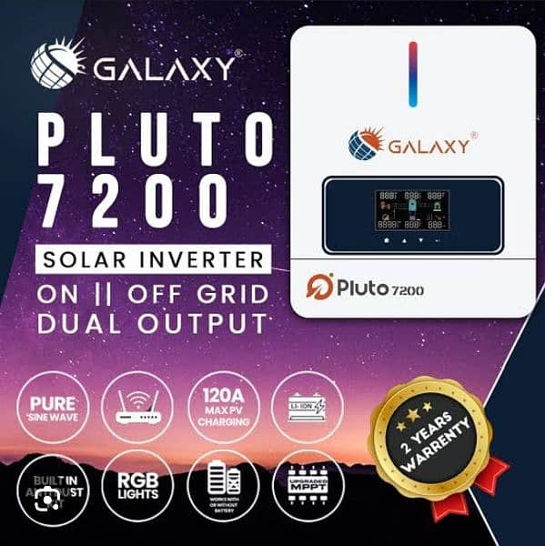 GALAXY Pluto PV7200 Solar Hybrid Inverter 0