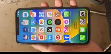 iPhone x 256gb pta aprove with box charge  fornt gallas change hy