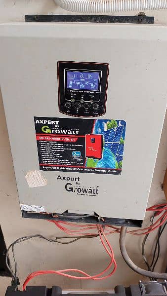 Growatt, hybrid 5.2,solar inverter with and without battery working 3