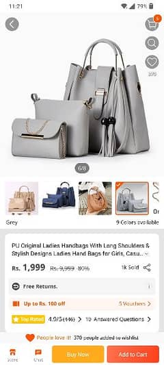 Beautiful Decent Grey bags