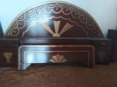 Bed, Dressing Table, Showcase