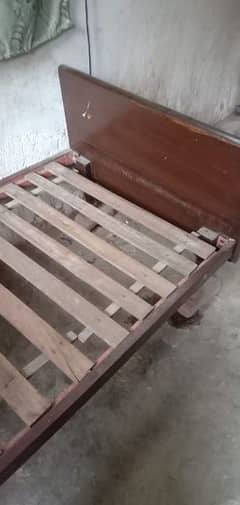 Wood Single Bed 0