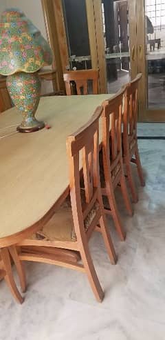 8 Seater dinning table with chairs