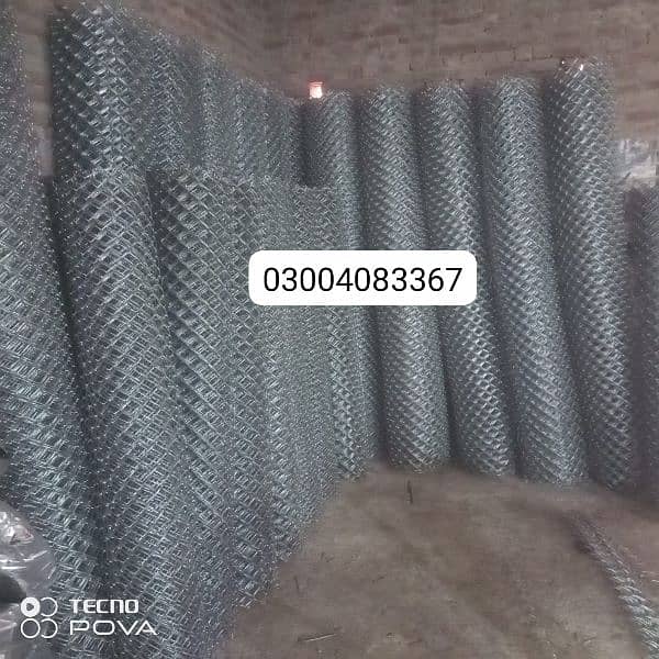 Chain link fence Razor barbed security wire hesco bag pole u pipe jali 0