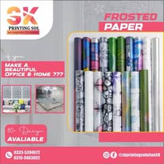 wallpaper &frosted paper available door to door service