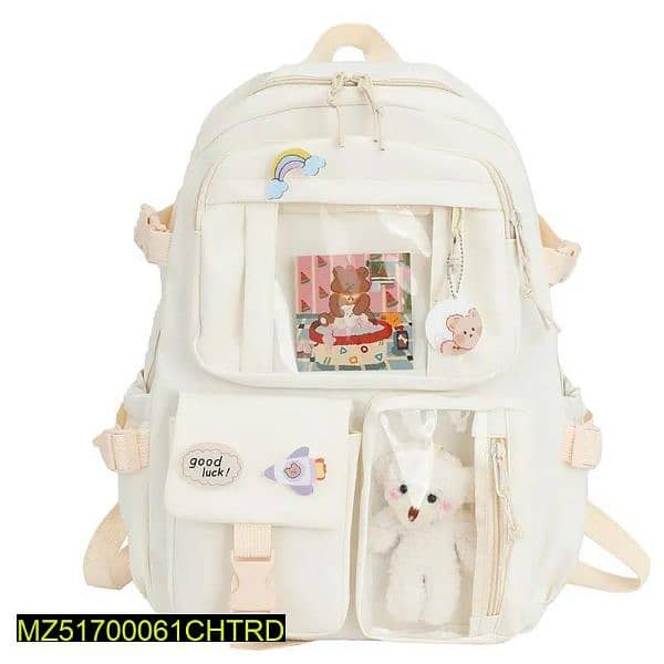Girl's Nylon Casual Backpack 0