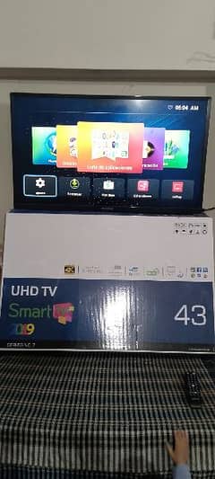 smart LED 43 inch With Box Wifi connect and USB condtion 10/9