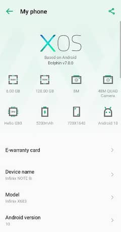 infinix note 8i normal condition