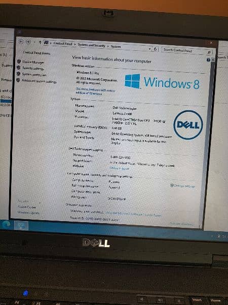 Dell Laptop Core 2 Do 4GB RAM 250GB Hard with charger 9