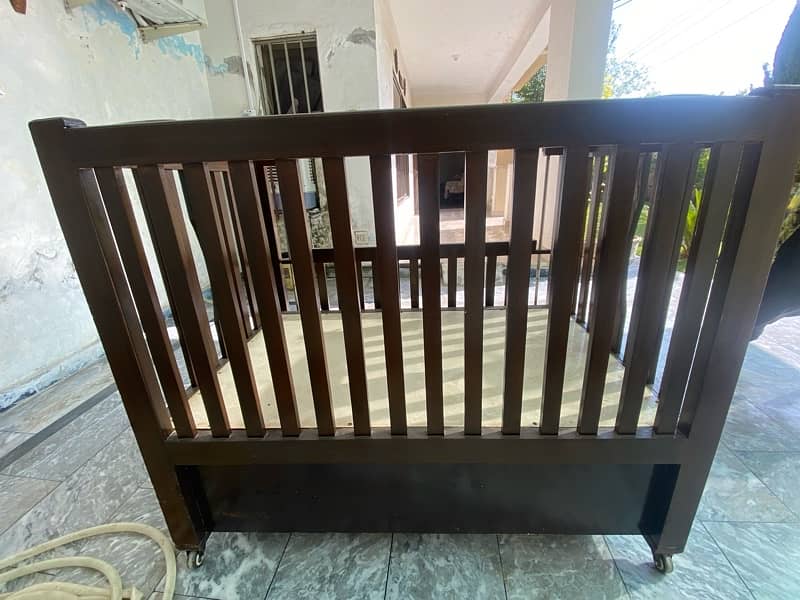 Moveable Baby Cot incl Mattress 8
