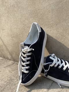 Linear dark blue sneakers(new)