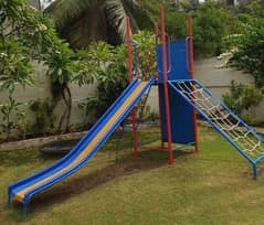 slide and obstacle tower