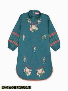 •  Fabric: Cotton
•  Girls Eastern Wear
•  Full Sleeves
•  Embroidered 0