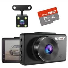 IIWEY Dash Cam – Front and Rear Camera,1080P with 32GB SD Card