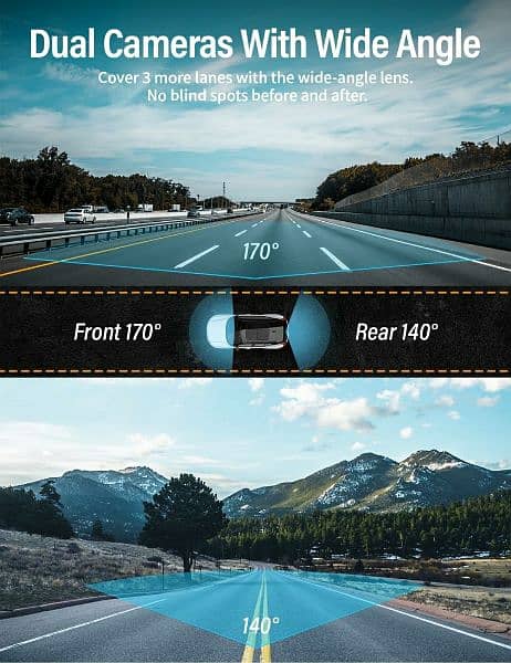 IIWEY Dash Cam – Front and Rear Camera,1080P with 32GB SD Card 9