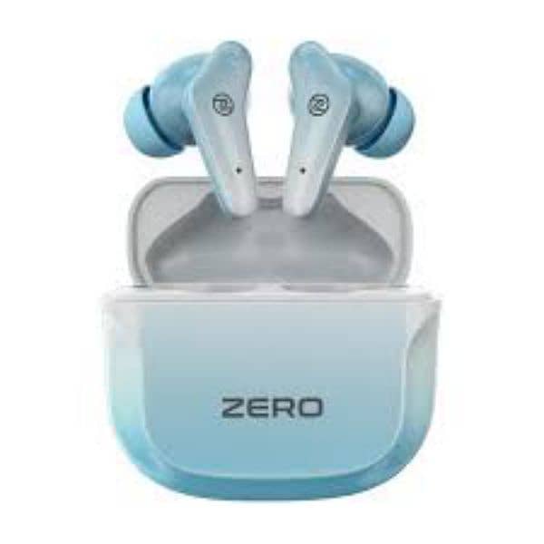 ZeroLifestyle Quantum earbuds Aura blue 70hour+8hour play with Anc+ENC 1