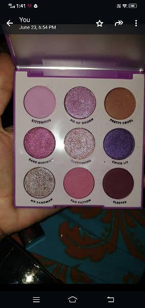 eyeshadow in beautiful colours in imported brands 2