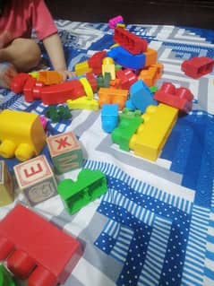 Hard plastic and wooden blocks for sale