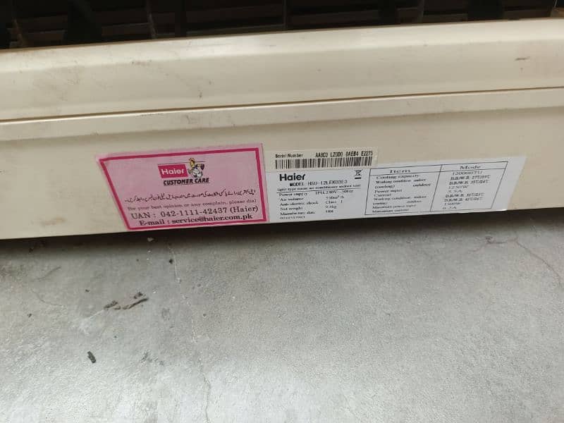 Haier Ac 1 ton non invertor 3