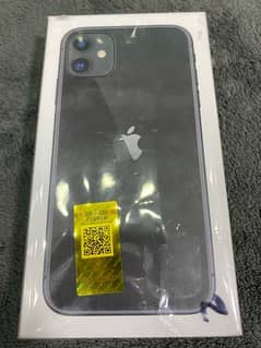 iPhone 11 pta approved box packed 128gb black color