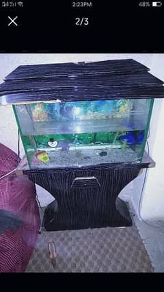 fish aquarium very good condition almost new  stand and accessories