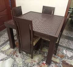 Dining Table / Square Shaped Dining Table / Home Furniture