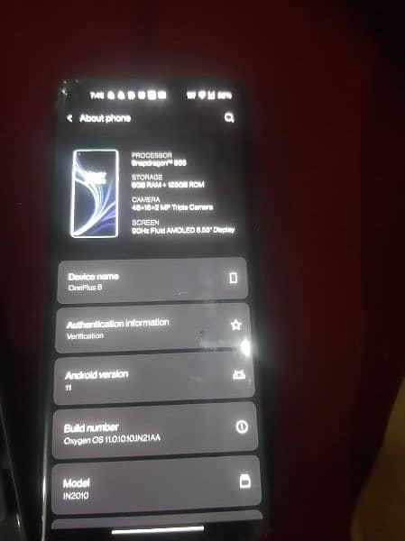 oneplus8 8GB ram+128gb rom 2