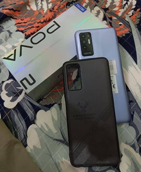 tecno pova 2 mobile with box and charger 14