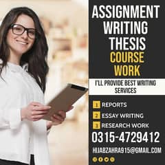 Thesis/Project/Article/Research/Paper/Assignment Writing Help