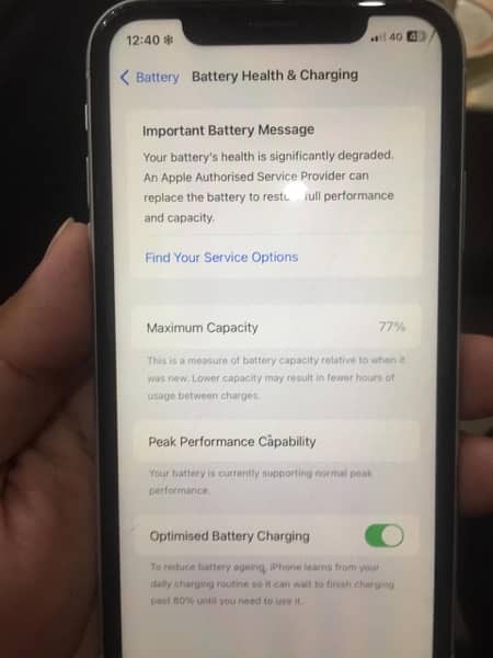 i phone xr 64 gb PTA approved Battery health 77 1