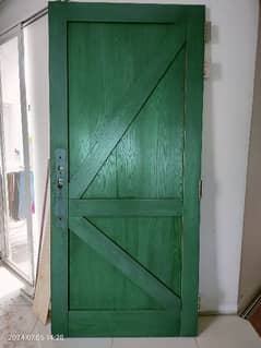 solid ash wood door and attachment