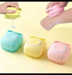 Silicon body scrubber 
Soap dispenser 
Ultra soft and comfortable