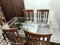 Dining Table with Glass top