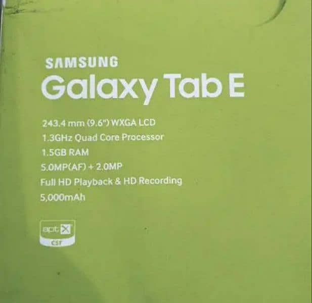 Samsung galaxy tab E 3