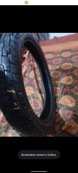 125 tyre for sale new condition 1 wheek used 3