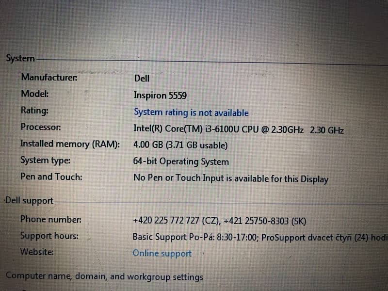 DELL LAPTOP COREi3 6th gen FOR SALE! 6