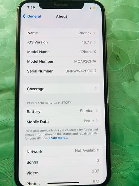 IPhone X lush condition bypass 256gb 5