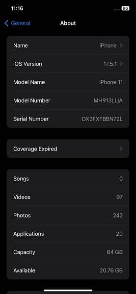 iphone 11 JV 64gb 7
