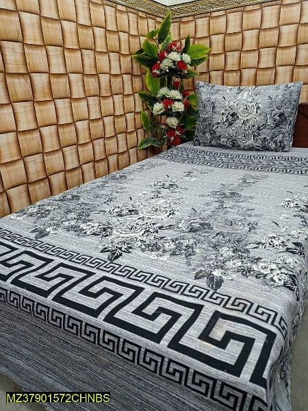 2 PCs Cotton Single Bedsheet 0