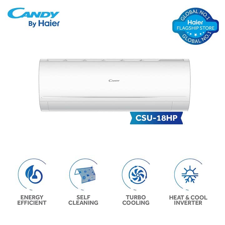 Candy 1.5 Ton Inverter AC - Free Installation and Delivery 1